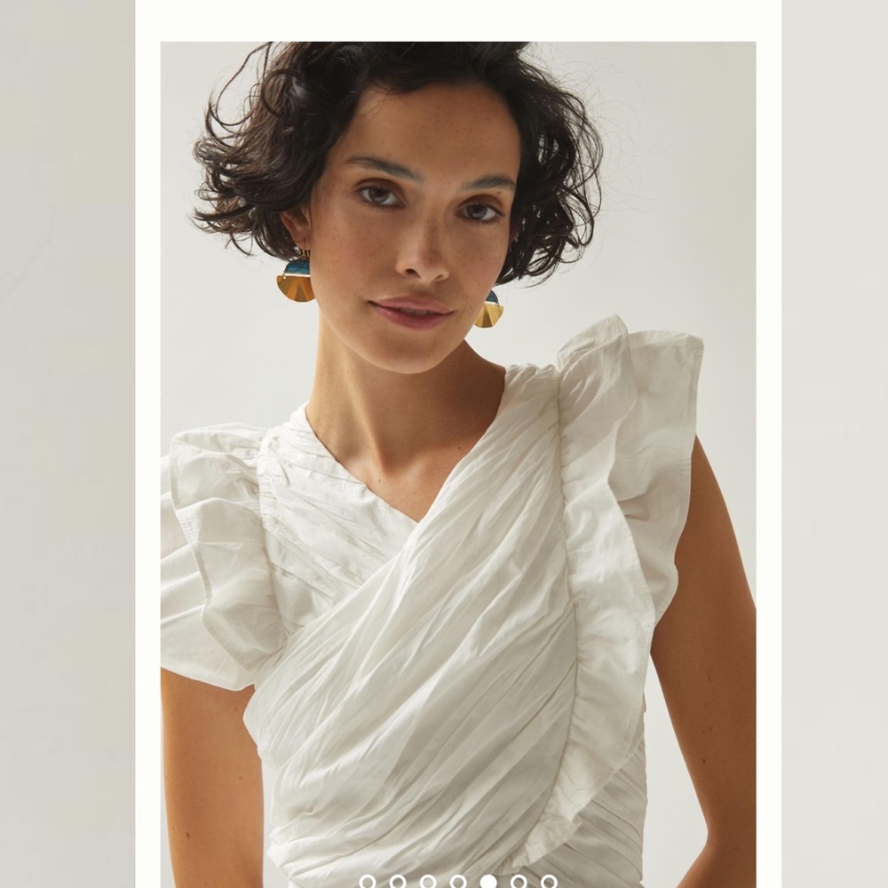 Anthropologie x Love The Label Ruffled Halter Mini Dress - Picture 3 of 6